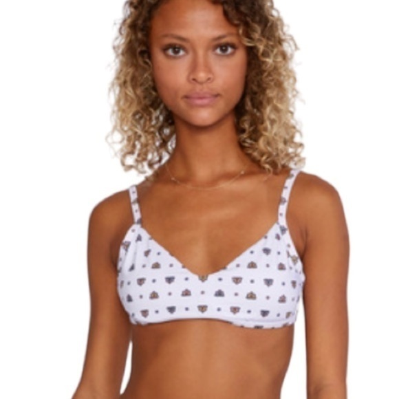 RVCA FOULARD UNDERWIRE BIKINI TOP - Picture 1 of 3